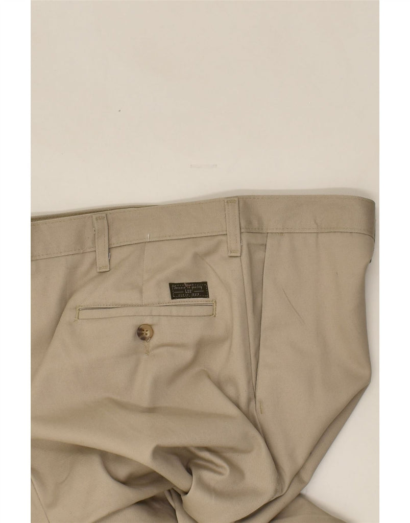 LEE Mens Straight Chino Trousers W40 L29 Beige Cotton | Vintage Lee | Thrift | Second-Hand Lee | Used Clothing | Messina Hembry 