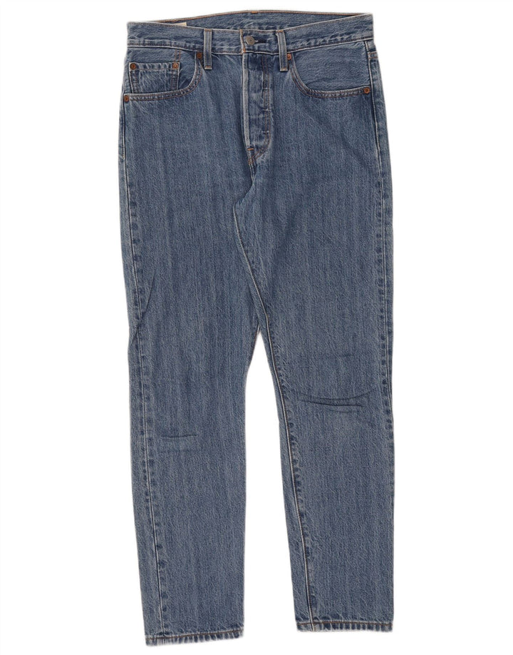 Levi's Mens 501 Straight Jeans W28 L28 Blue Cotton