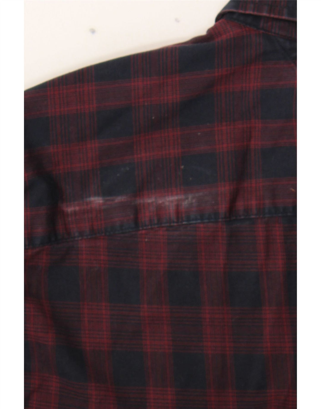 TOMMY HILFIGER Mens Regular Fit Shirt Medium Navy Blue Check Cotton Vintage Tommy Hilfiger and Second-Hand Tommy Hilfiger from Messina Hembry 