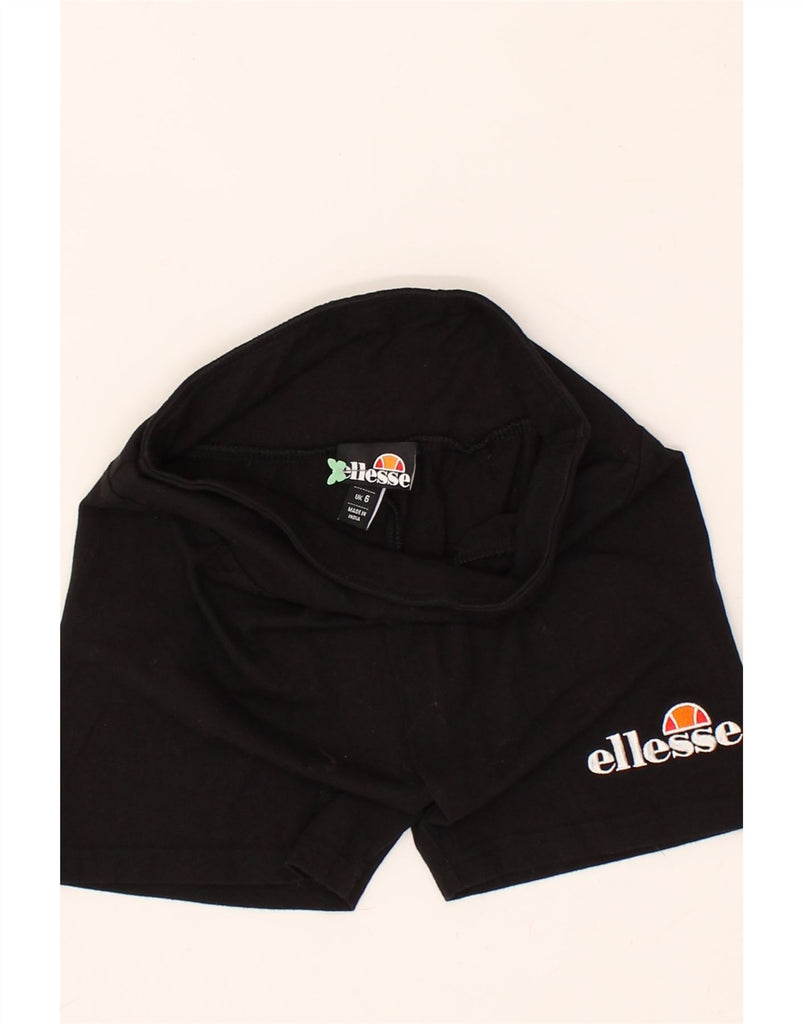 ELLESSE Girls Sport Shorts 5-6 Years Black Cotton | Vintage Ellesse | Thrift | Second-Hand Ellesse | Used Clothing | Messina Hembry 
