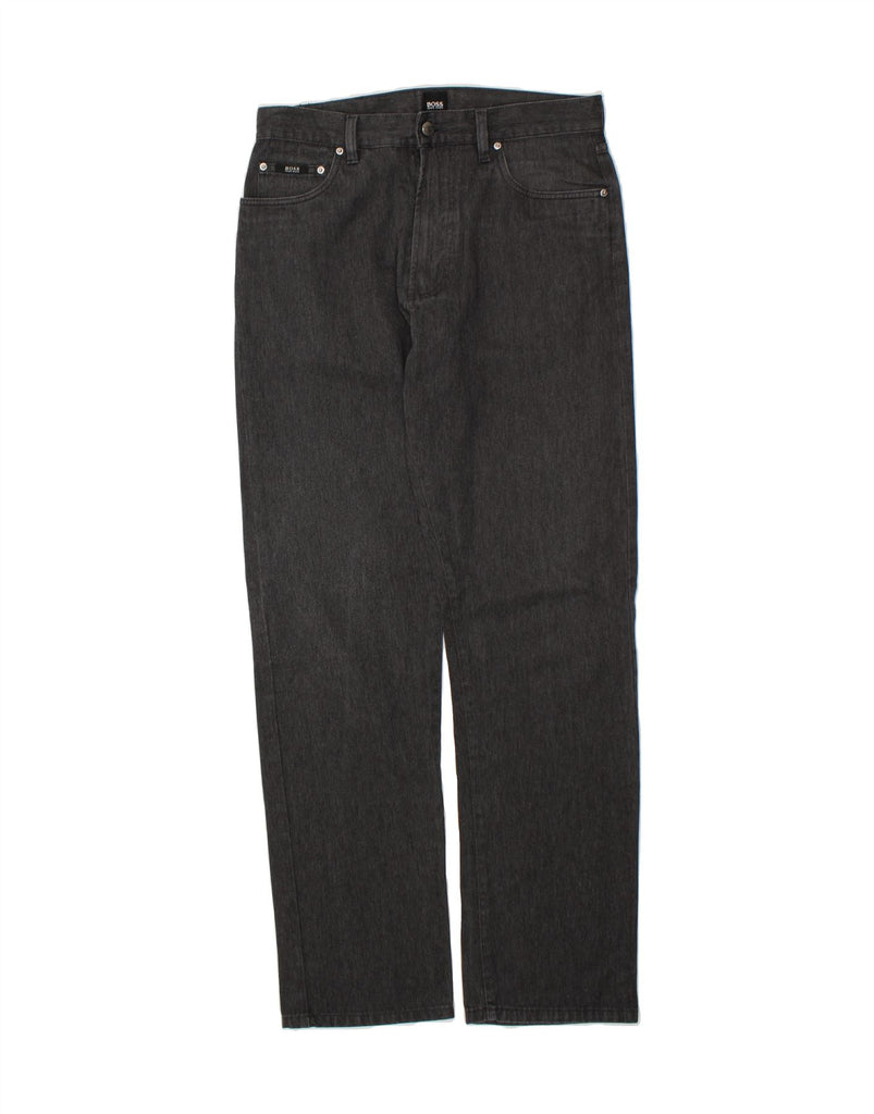 HUGO BOSS Mens Montana Straight Jeans W33 L34 Grey Cotton | Vintage Hugo Boss | Thrift | Second-Hand Hugo Boss | Used Clothing | Messina Hembry 