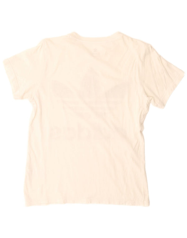 Adidas Boys Graphic T-Shirt Top 13-14 Years White Cotton