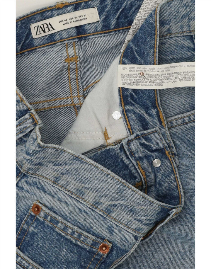 Zara Mens Cropped Jeans Medium W31 L25 Blue Cotton