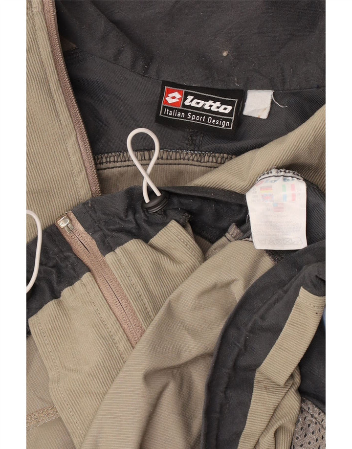 Lotto Mens Tracksuit Top Jacket UK 38/40 Medium Grey Colourblock Polyester