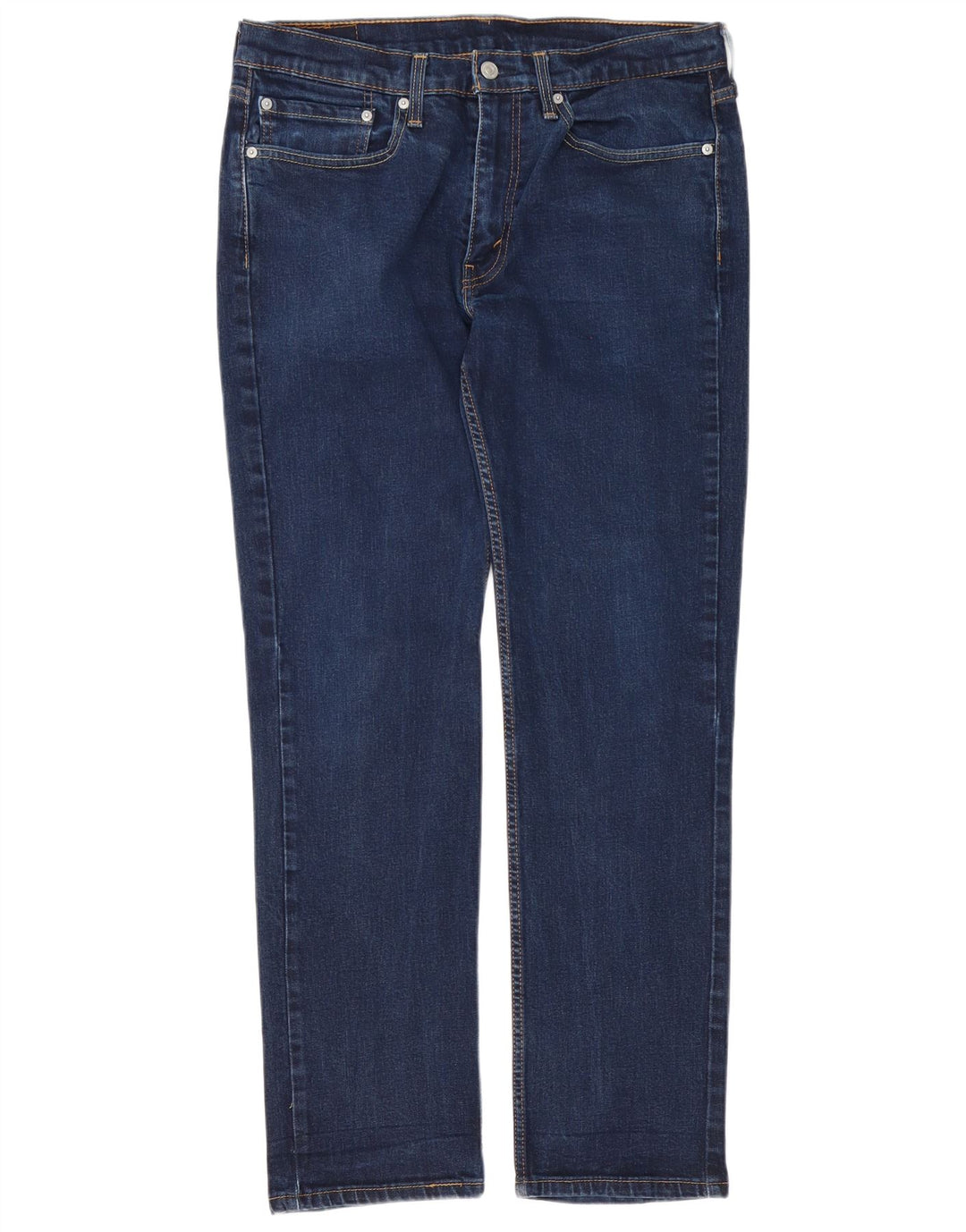Levi's Mens 514 Straight Jeans W34 L32 Navy Blue Cotton