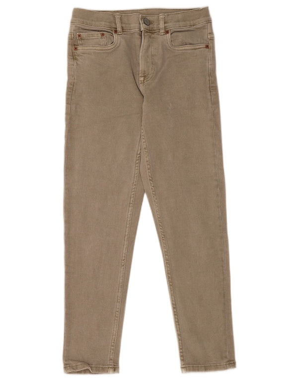ZARA Girls Standard Fit Slim Jeans 9-10 Years W24 L24 Grey Cotton