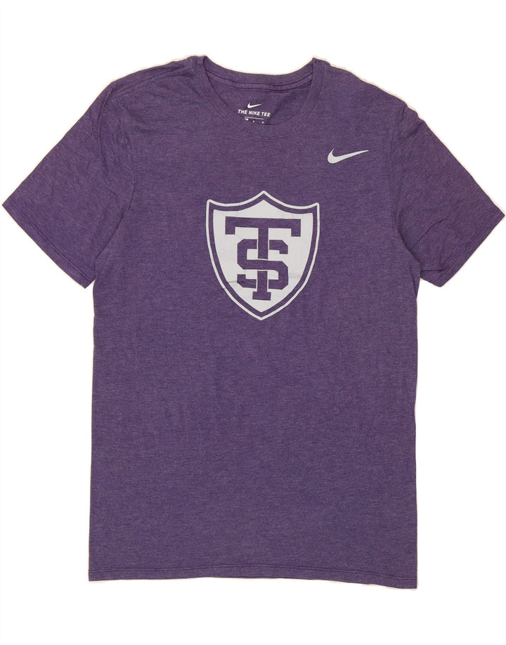 NIKE Mens Graphic T-Shirt Top Medium Purple Polyester Vintage Nike and Second-Hand Nike from Messina Hembry 