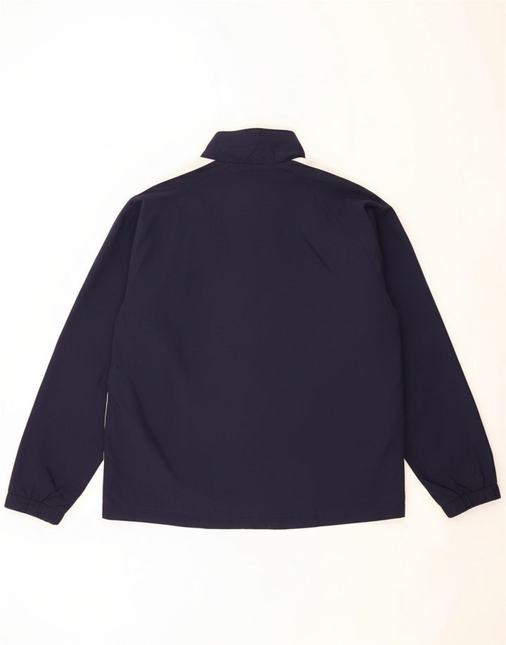 PUMA Mens Graphic Tracksuit Top Jacket Large Navy Blue Colourblock