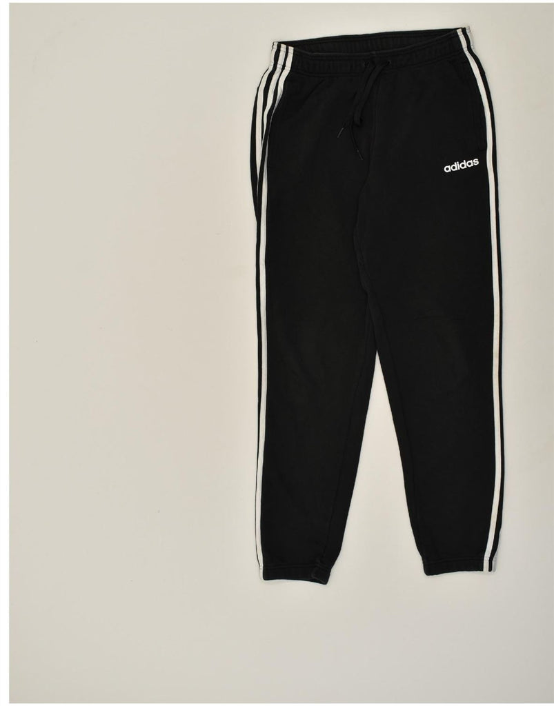 ADIDAS Mens Tracksuit Trousers Medium Black Cotton | Vintage Adidas | Thrift | Second-Hand Adidas | Used Clothing | Messina Hembry 