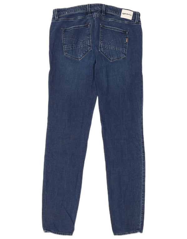 Gas Womens Skinny Jeans W30 L30 Blue Cotton