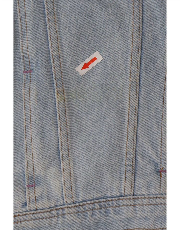 Vintage Womens Denim Jacket UK 14 Medium Blue Cotton