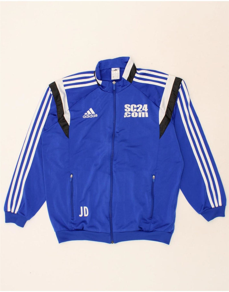 ADIDAS Mens SV Mattsies Graphic Tracksuit Top Jacket Medium Blue Vintage Adidas and Second-Hand Adidas from Messina Hembry 