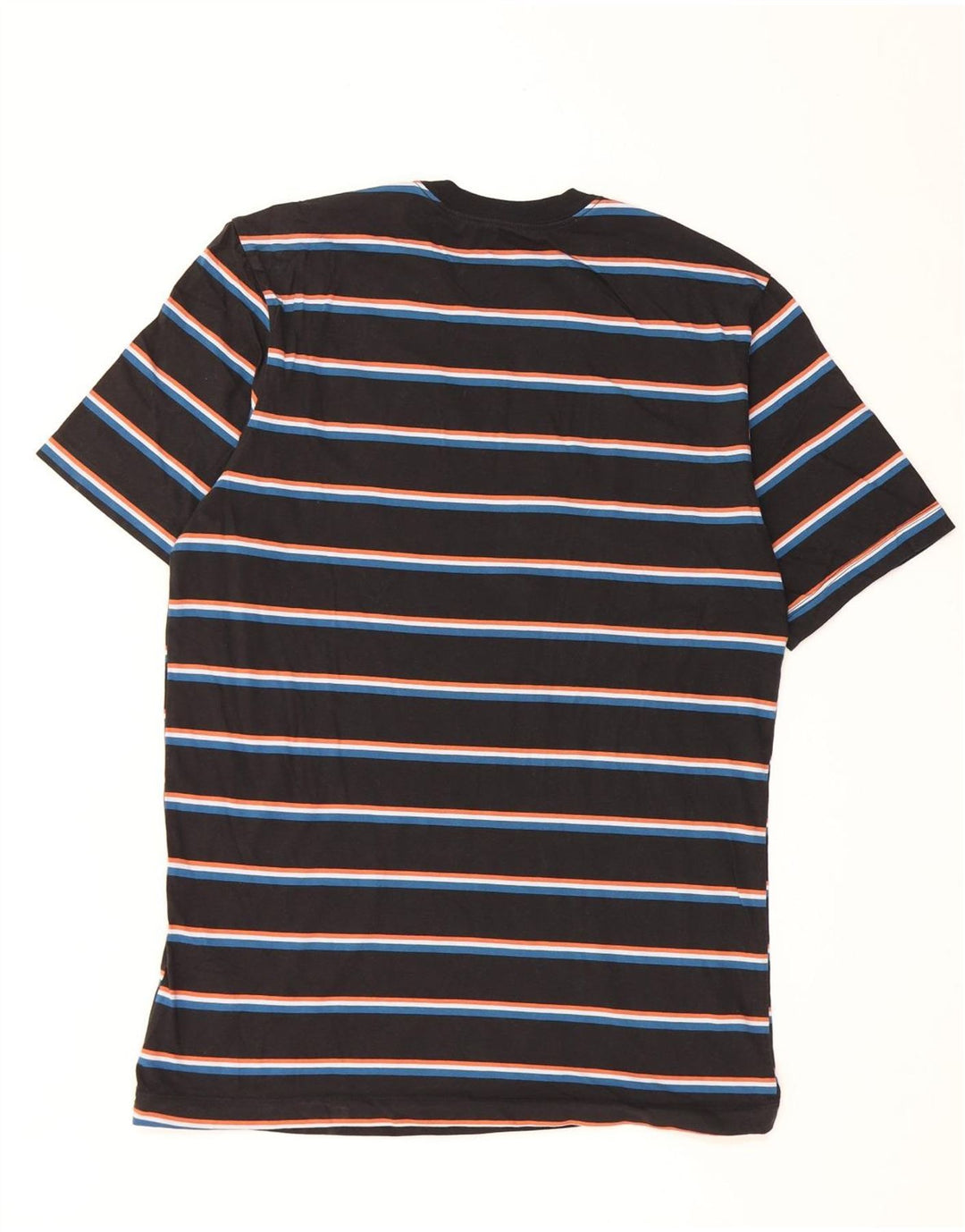 Nike Mens T-Shirt Top Medium Black Striped Cotton