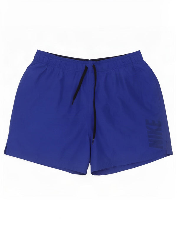 Nike Mens Graphic Sport Shorts Large Blue Polyester