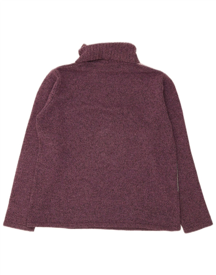 Essentials Womens Roll Neck Jumper Sweater UK 14/16 Large Purple