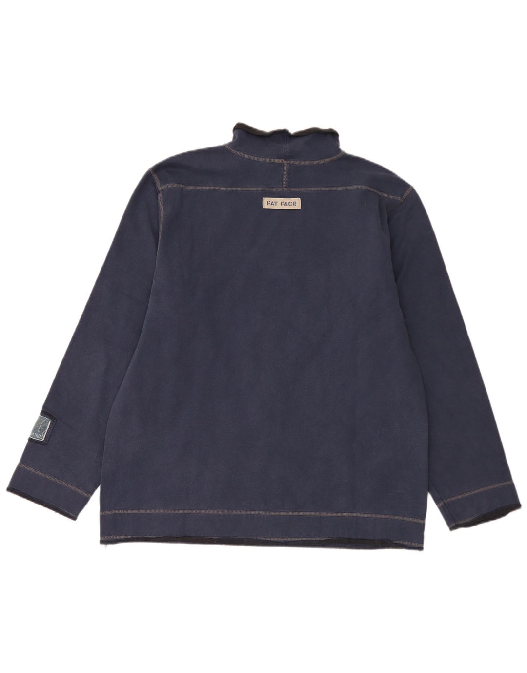 Fat Face Mens Top Long Sleeve Medium Navy Blue Cotton