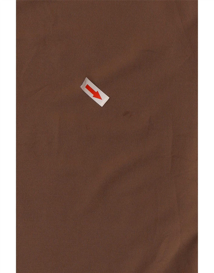 Adidas Mens Aeroready Graphic T-Shirt Top Large Brown Polyester