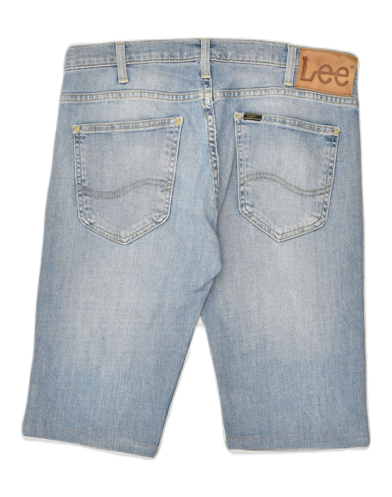 LEE Mens Denim Shorts W32 Medium Blue Cotton | Vintage Lee | Thrift | Second-Hand Lee | Used Clothing | Messina Hembry 