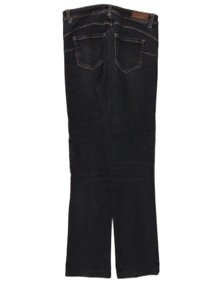 Benetton Womens Bootcut Jeans W29 L28 Navy Blue