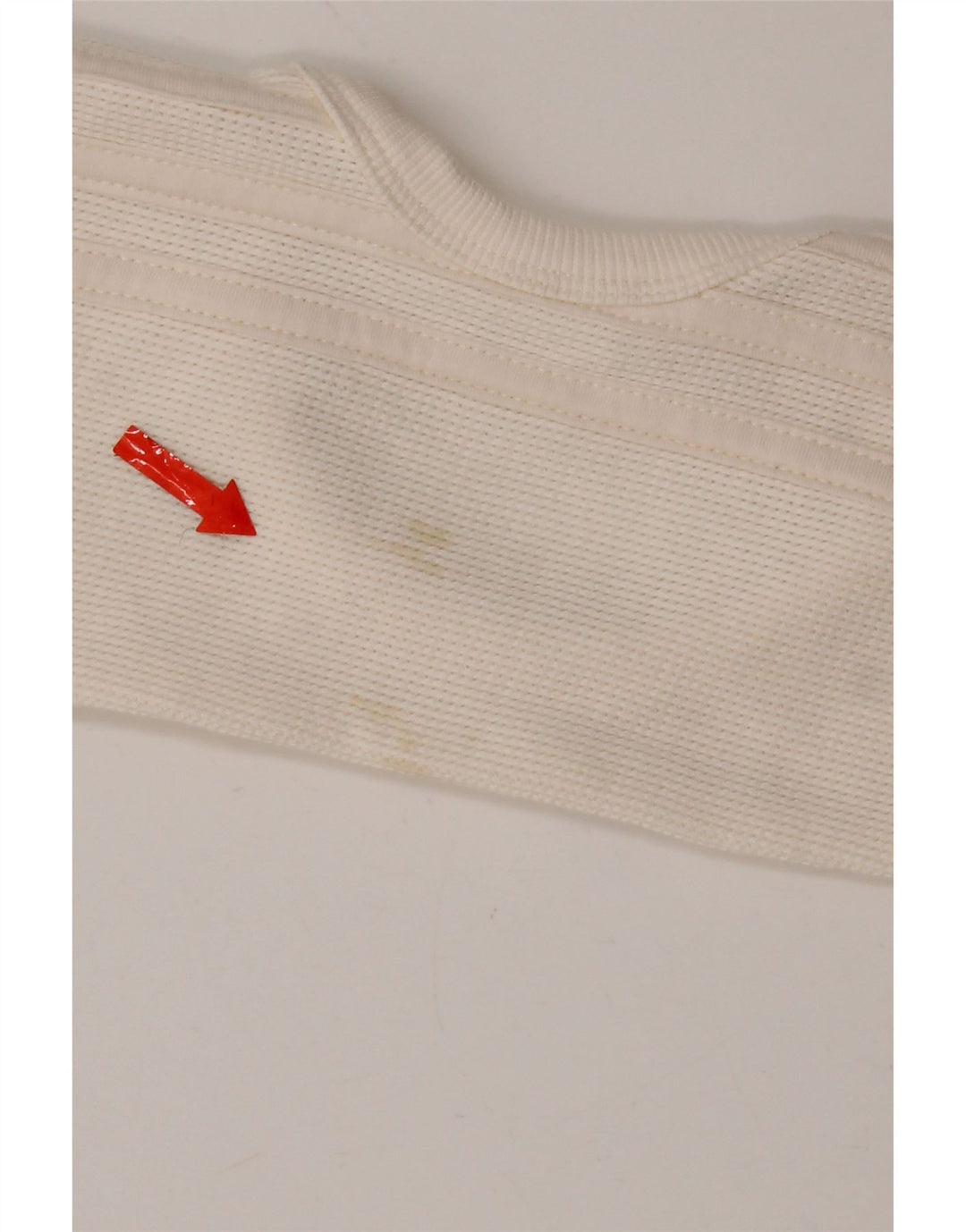 Adidas Womens Top Long Sleeve UK 8 Small White Cotton