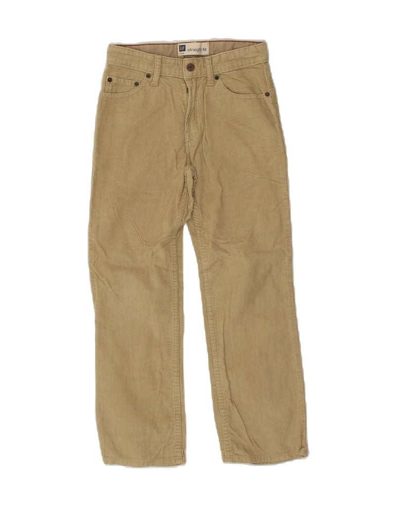 GAP Boys Straight Corduroy Trousers 7-8 Years W24 L24 Beige Cotton Vintage Gap and Second-Hand Gap from Messina Hembry 