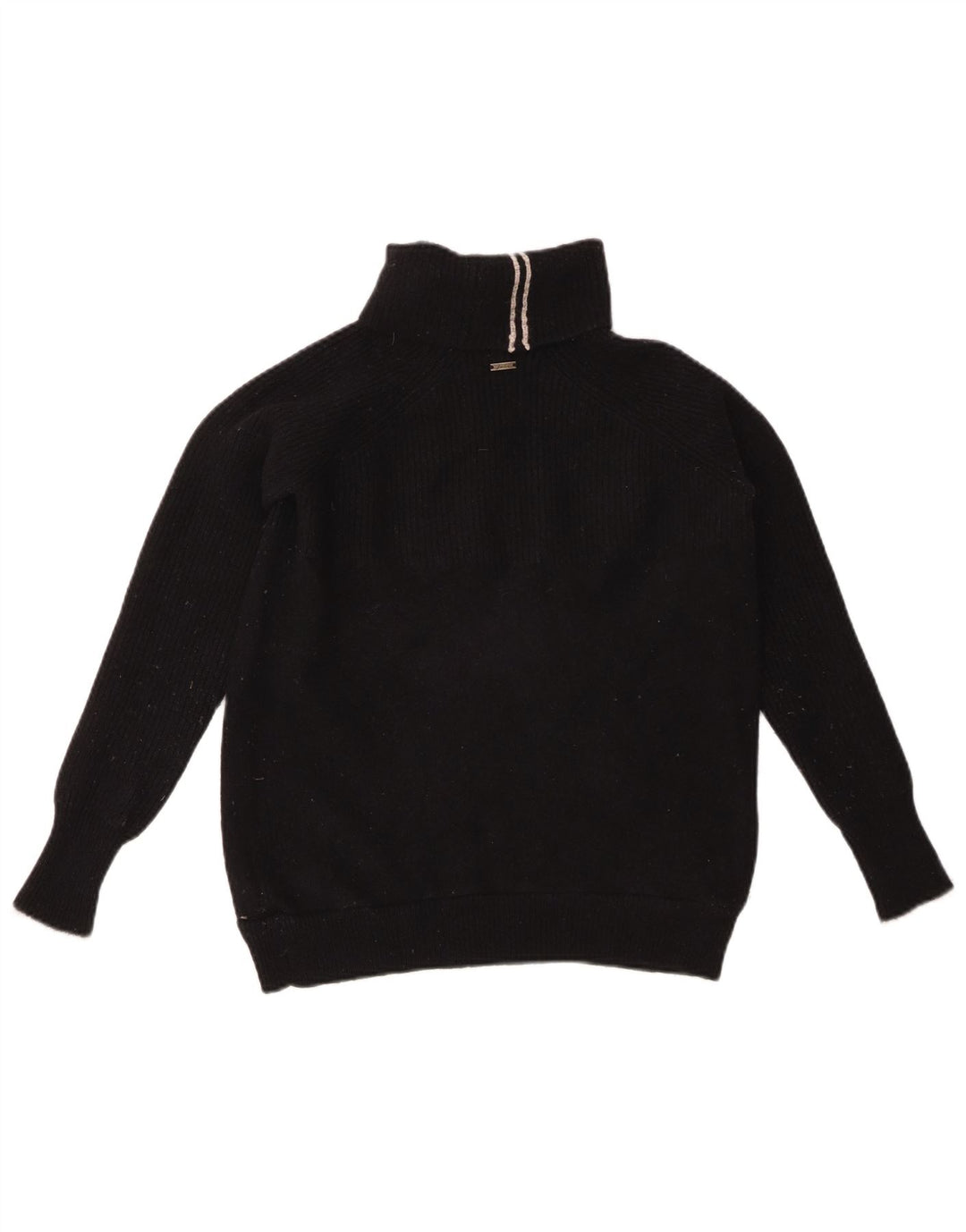 JOULES Womens Roll Neck Jumper Sweater UK 8 Small Black