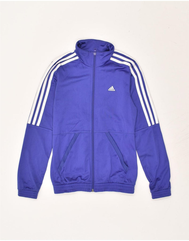 ADIDAS Boys Tracksuit Top Jacket 11-12 Years Purple Polyester | Vintage Adidas | Thrift | Second-Hand Adidas | Used Clothing | Messina Hembry 