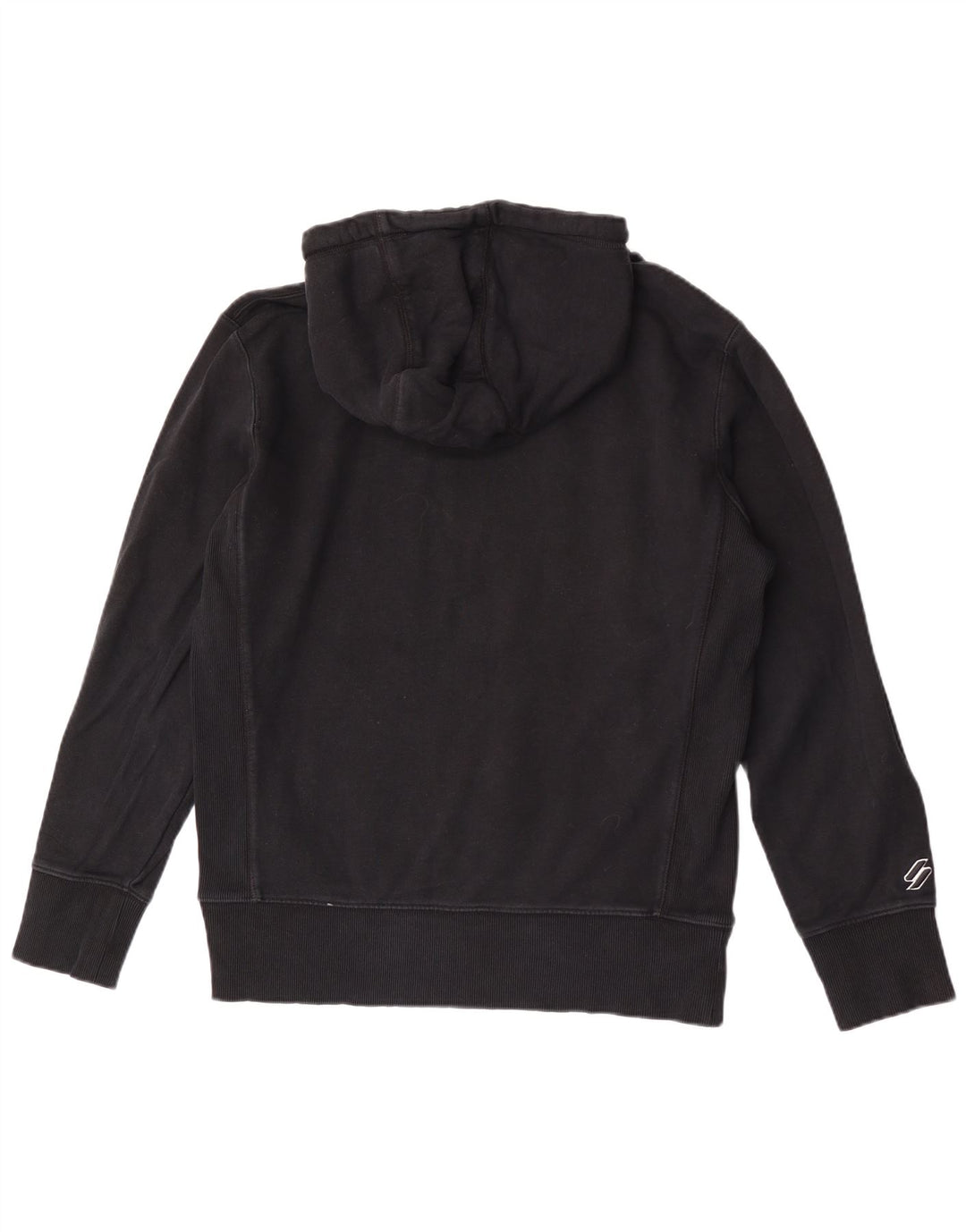 Superdry Mens Hoodie Jumper Medium Black Cotton