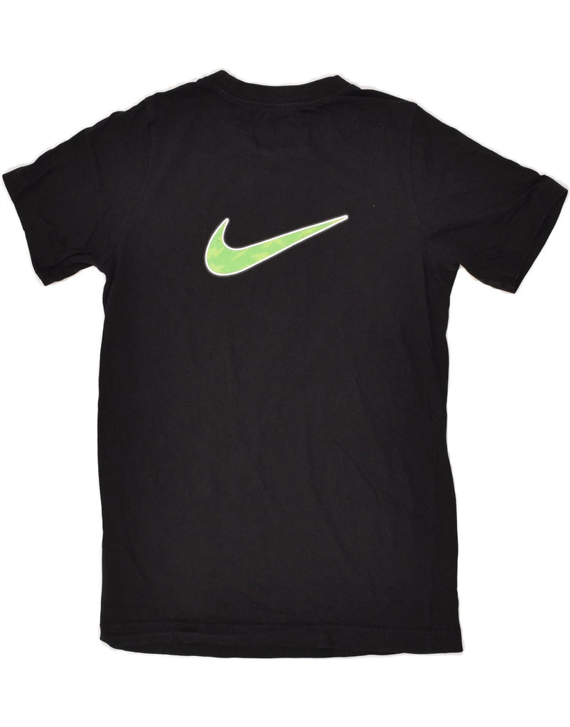 NIKE Boys Graphic T-Shirt Top 10-11 Years Medium Black Cotton | Vintage Nike | Thrift | Second-Hand Nike | Used Clothing | Messina Hembry 