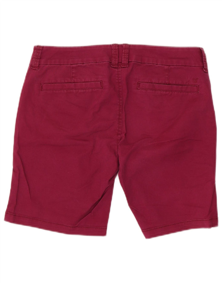 AMERICAN EAGLE Womens Bermuda Bermuda Shorts UK 8 Small W32  Pink Cotton