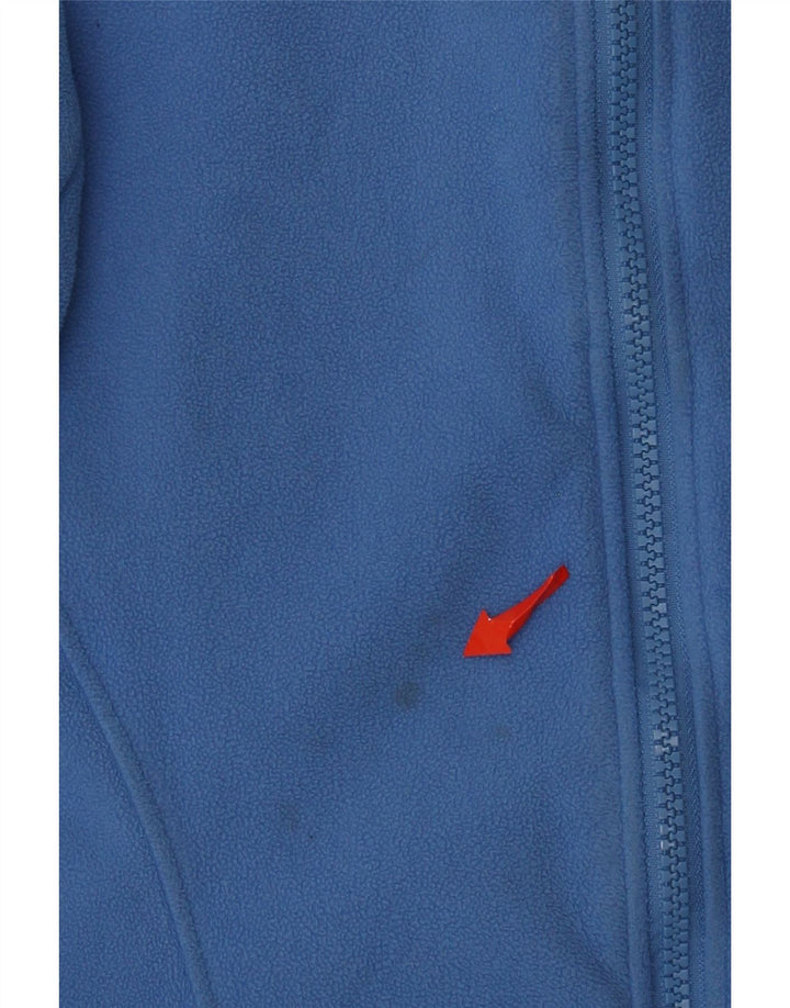 The North Face Womens Fleece Jacket UK 16 Large Blue Polyester
