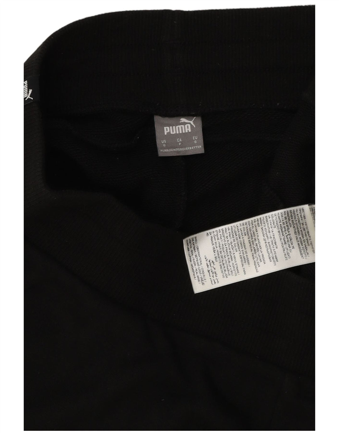 Puma Womens Sport Shorts UK 8 Small Black Cotton
