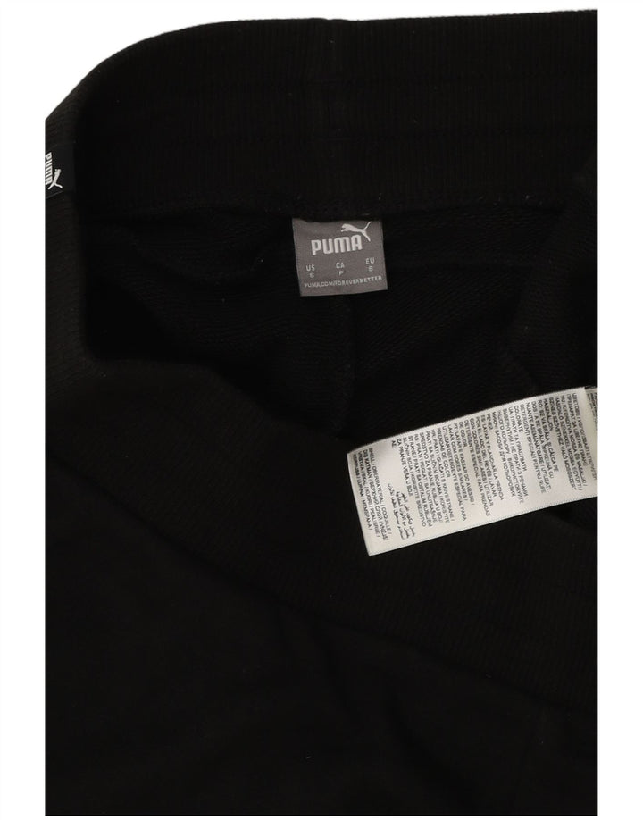 Puma Womens Sport Shorts UK 8 Small Black Cotton