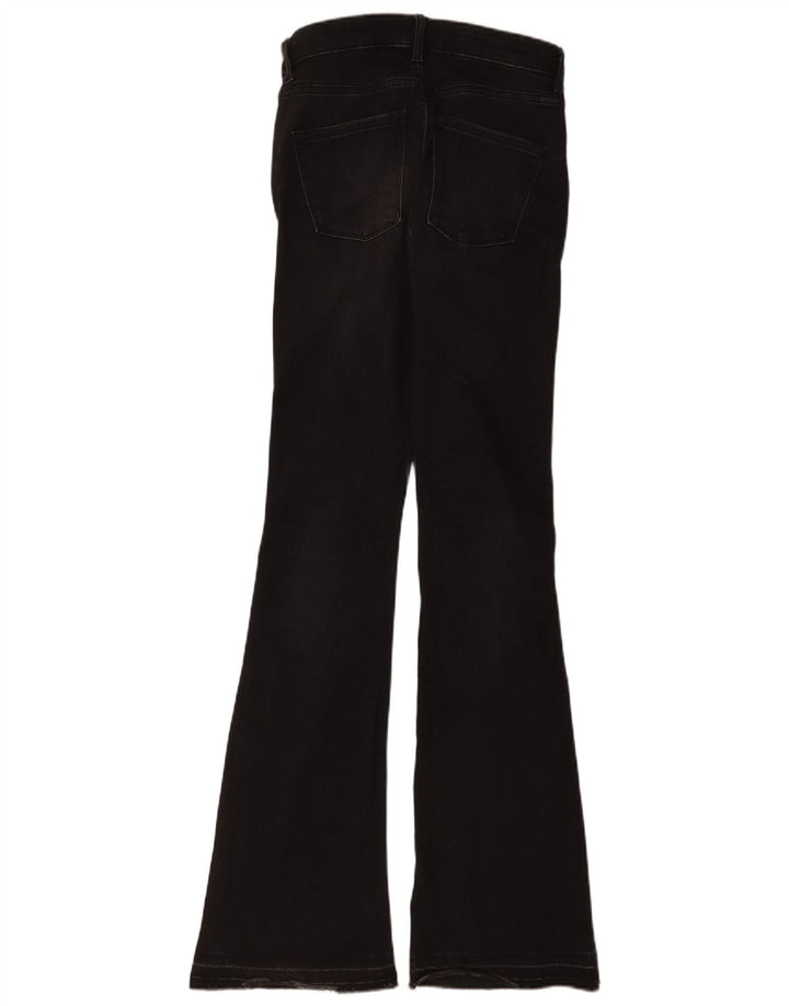 Zara Womens Flared Jeans EU 34 2XS W24 L35 Black Cotton