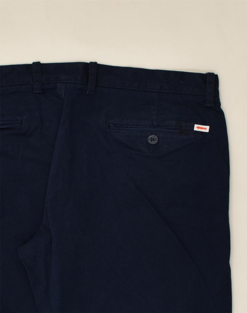 J. CREW Mens Stretch Straight Chino Trousers W32 L32  Navy Blue Cotton | Vintage J. Crew | Thrift | Second-Hand J. Crew | Used Clothing | Messina Hembry 