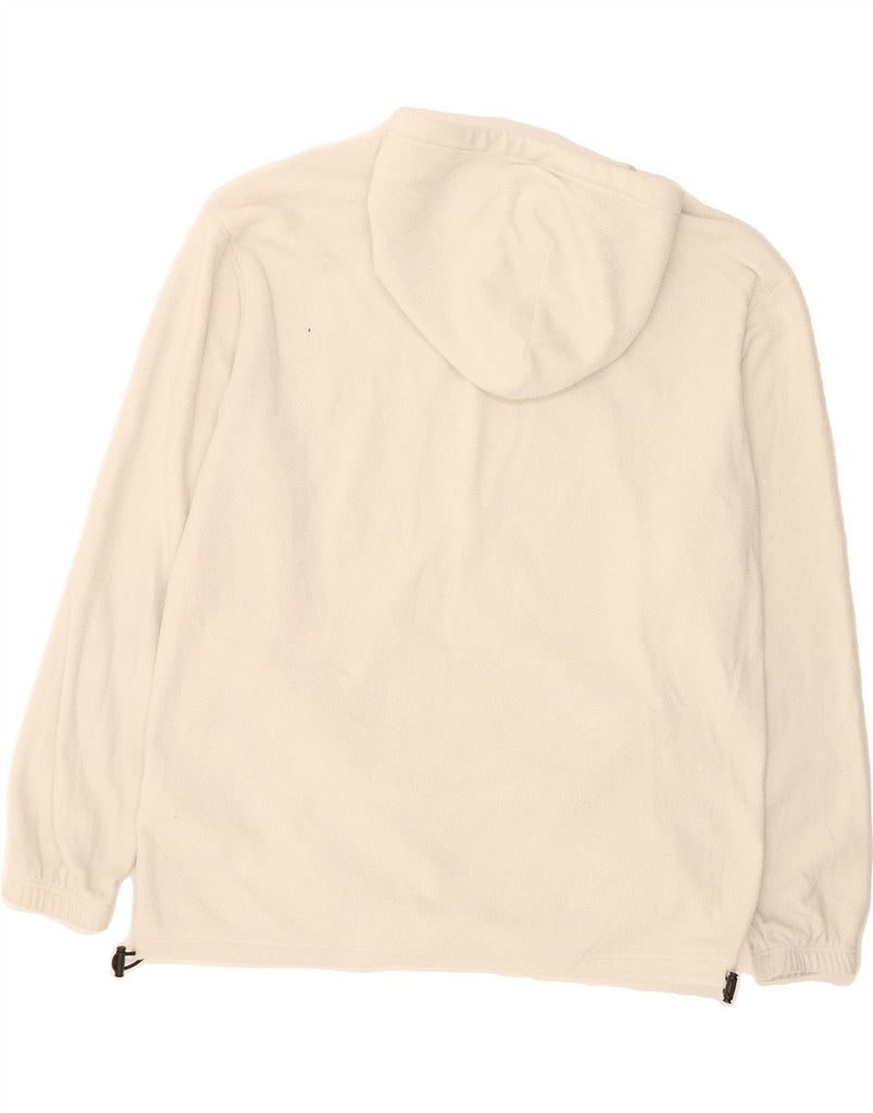 CHAMPION Mens Graphic Hooded Fleece Jumper XL Off White Polyester Vintage Champion and Second-Hand Champion from Messina Hembry 