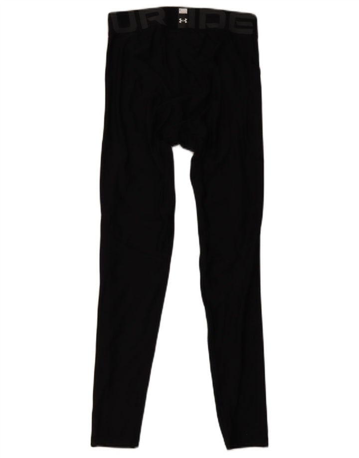 Under Armour Mens Heat Gear Graphic Leggings Medium Black Polyester
