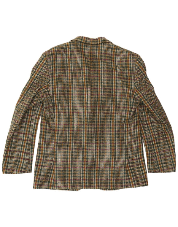 Tiglio Mens 2 Button Blazer Jacket IT 50 Large Green Check