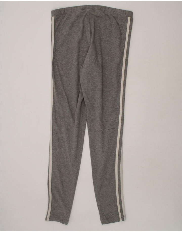 ADIDAS Girls Leggings 13-14 Years Grey Cotton Vintage Adidas and Second-Hand Adidas from Messina Hembry 