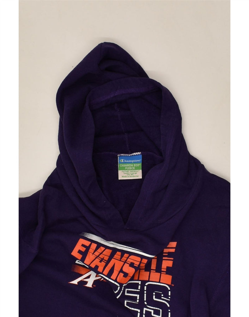 CHAMPION Boys Graphic Hoodie Jumper 14-15 Years Purple Cotton | Vintage Champion | Thrift | Second-Hand Champion | Used Clothing | Messina Hembry 