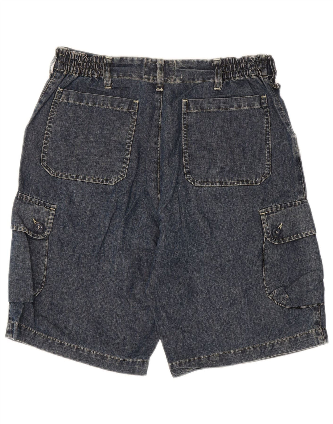 Trussardi Mens Cargo Denim Shorts IT 48 Medium W30 Blue Cotton