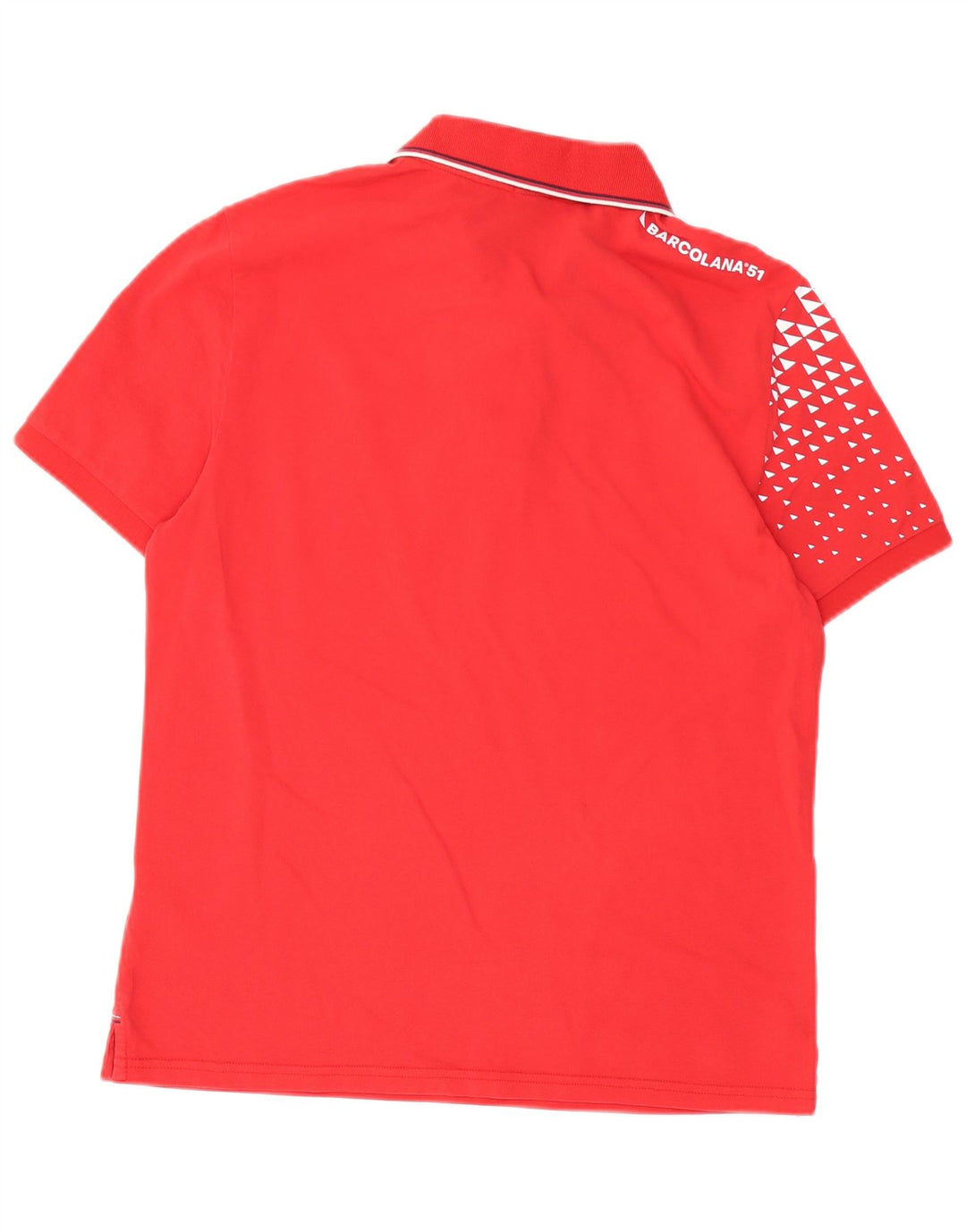North Sails Mens Barcolana 51 Graphic Regular Fit Polo Shirt Medium Red