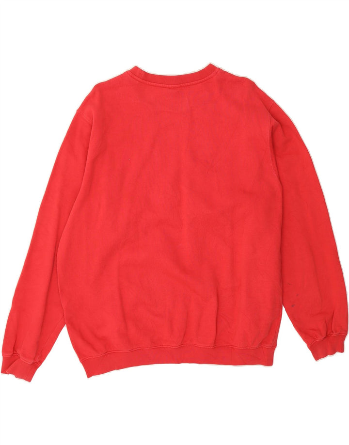 CHAMPION Mens Graphic Sweatshirt Jumper Large Red Cotton Vintage Champion and Second-Hand Champion from Messina Hembry 