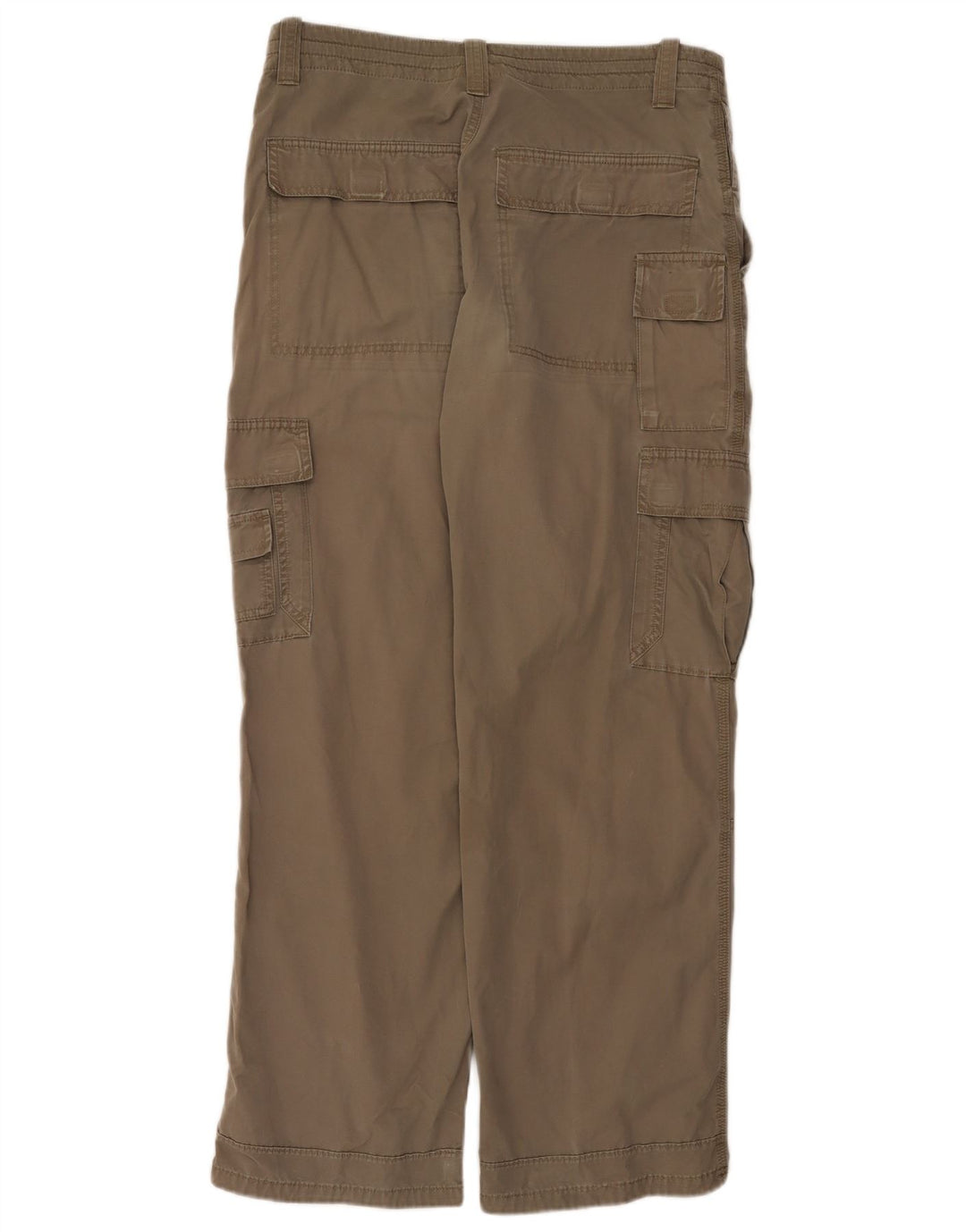 Marks & Spencer Mens Straight Cargo Trousers W34 L31 Beige Cotton