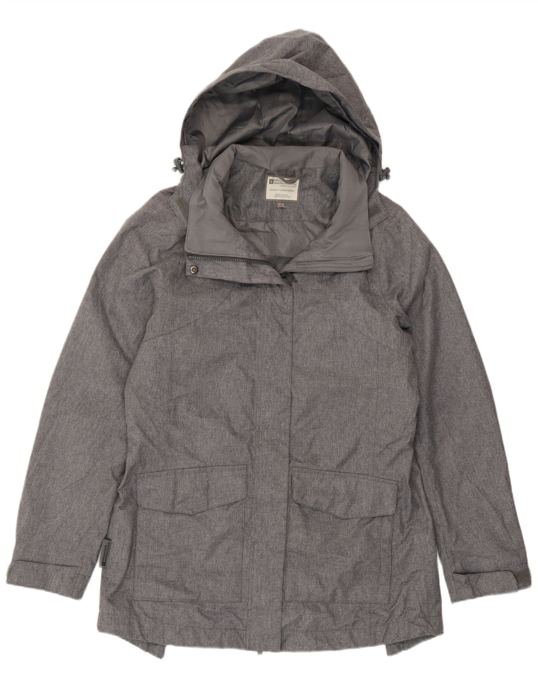 Mountain Warehouse Womens Windbreaker Jacket UK 14 Large Grey Flecked