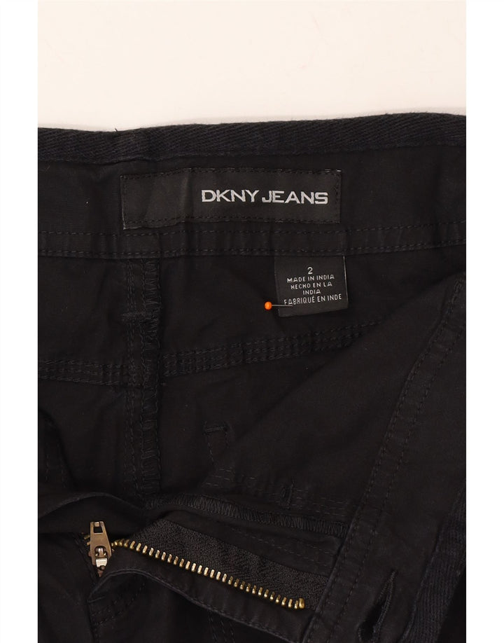 DKNY Womens Cargo Shorts US 2 XS W30  Black Cotton Vintage Dkny and Second-Hand Dkny from Messina Hembry 