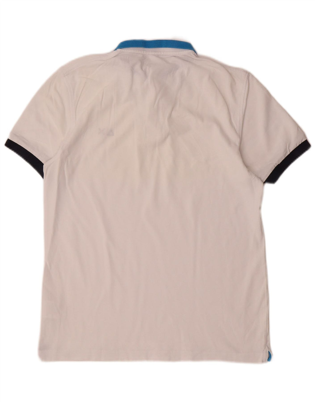 Sun68 Mens Polo Shirt Medium White Colourblock Cotton