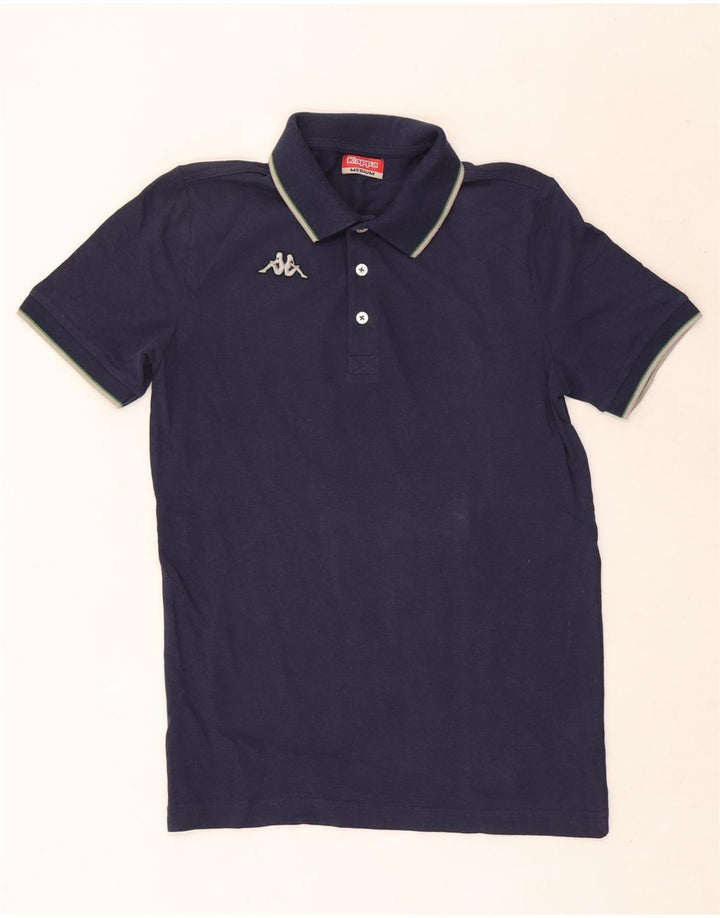 Kappa Mens Polo Shirt Medium Navy Blue Cotton