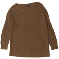 J. Crew Womens Boat Neck Jumper Sweater UK 10 Small Khaki Wool
