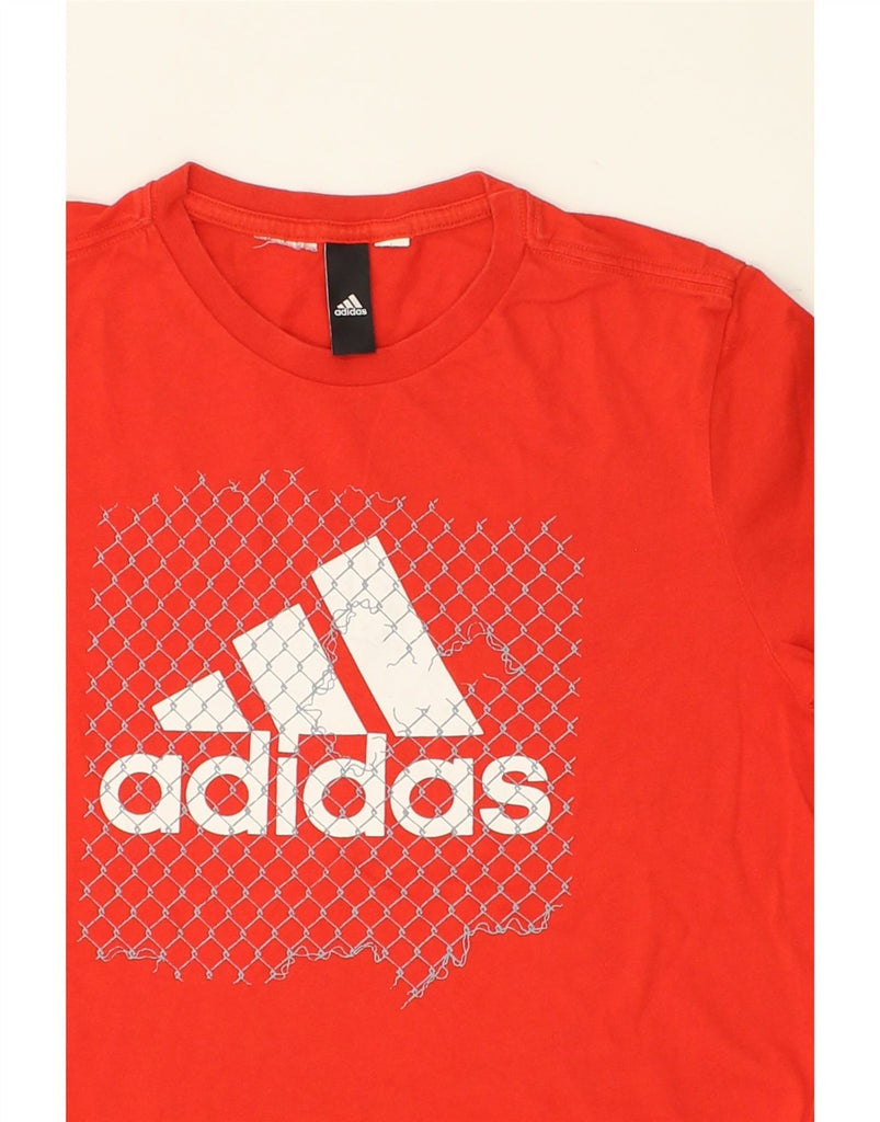 ADIDAS Mens Graphic T-Shirt Top Small Red | Vintage Adidas | Thrift | Second-Hand Adidas | Used Clothing | Messina Hembry 